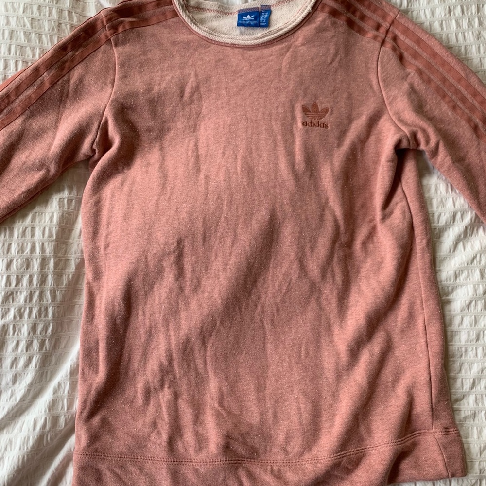 Pink adidas crewneck